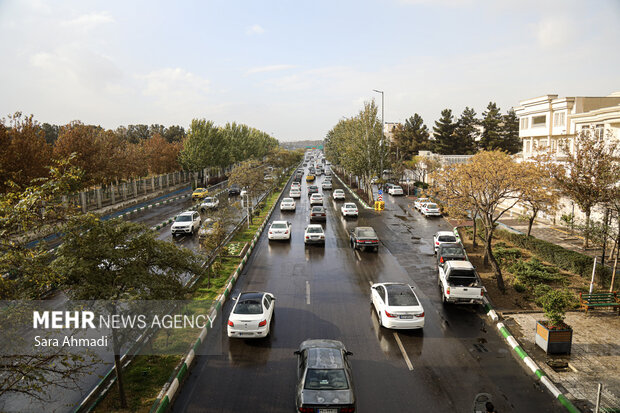 بارش باران در مشهد