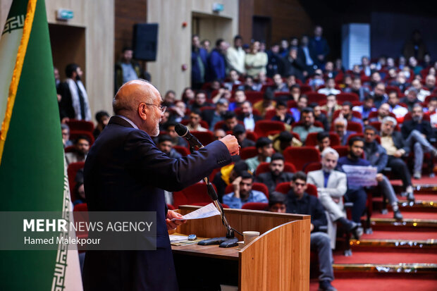 مراسم بزرگداشت روز دانشجو در دانشگاه فردوسی مشهد با حضور رئیس مجلس