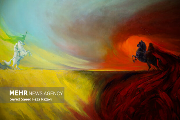 نمایشگاه آثار نقاشی عبدالحمید قدیریان با عنوان نقل «نور آمد»