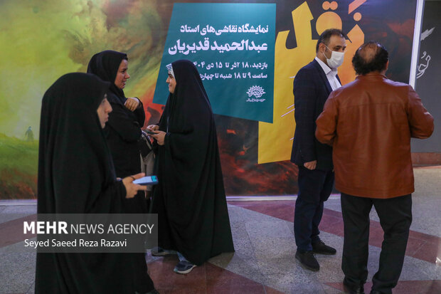 نمایشگاه آثار نقاشی عبدالحمید قدیریان با عنوان نقل «نور آمد»