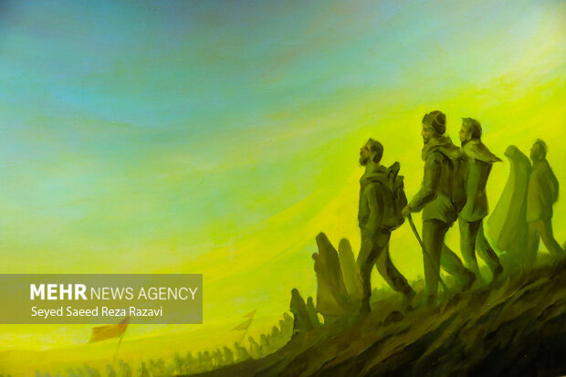 نمایشگاه آثار نقاشی عبدالحمید قدیریان با عنوان نقل «نور آمد»