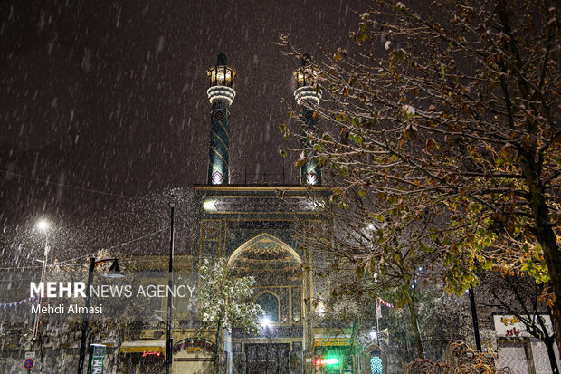 بارش برف در زنجان