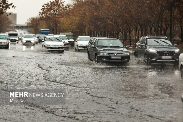 تبریز بارانی شد
