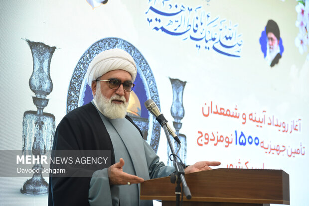 آئین اهدای جهیزیه و افتتاح فاز ۳ زائر سرای رضوی