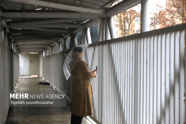 بارش سنگین باران در همدان