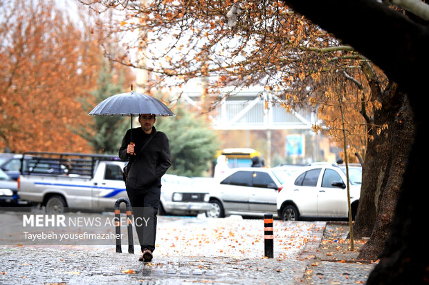 بارش سنگین باران در همدان