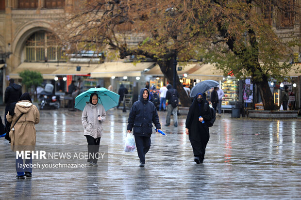 بارش سنگین باران در همدان