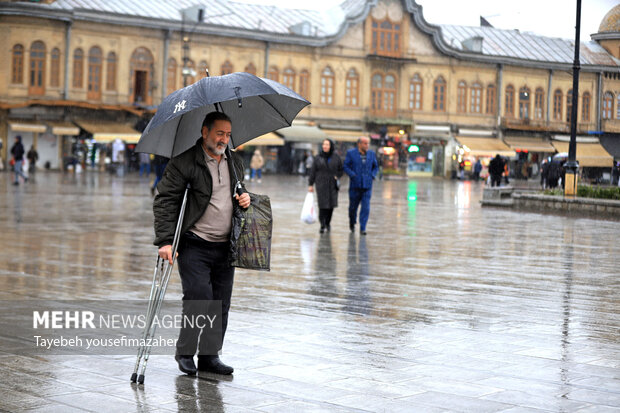 بارش سنگین باران در همدان