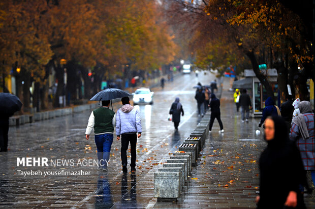 بارش سنگین باران در همدان