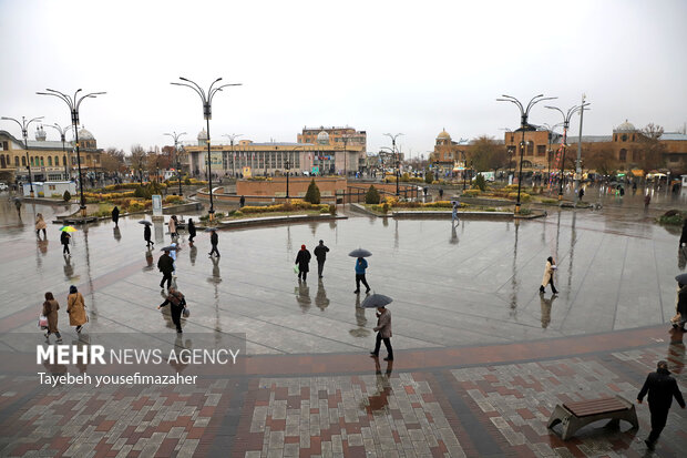 بارش سنگین باران در همدان
