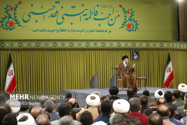 مراسم جشن میلاد حضرت زهرا (سلام‌الله‌علیها) در حضور رهبر معظم انقلاب