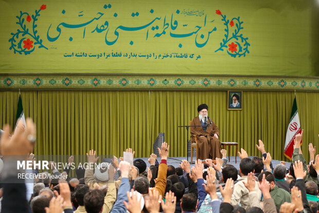 مراسم جشن میلاد حضرت زهرا (سلام‌الله‌علیها) در حضور رهبر معظم انقلاب