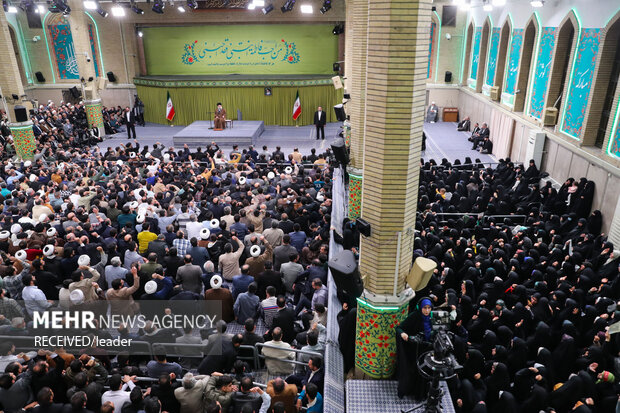 مراسم جشن میلاد حضرت زهرا (سلام‌الله‌علیها) در حضور رهبر معظم انقلاب