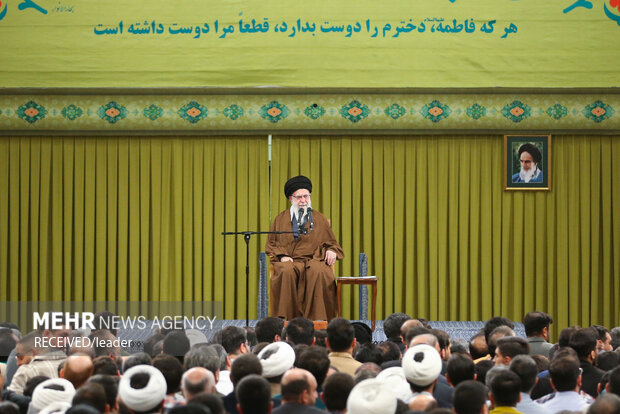 مراسم جشن میلاد حضرت زهرا (سلام‌الله‌علیها) در حضور رهبر معظم انقلاب