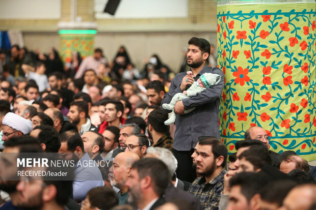 مراسم جشن میلاد حضرت زهرا (سلام‌الله‌علیها) در حضور رهبر معظم انقلاب