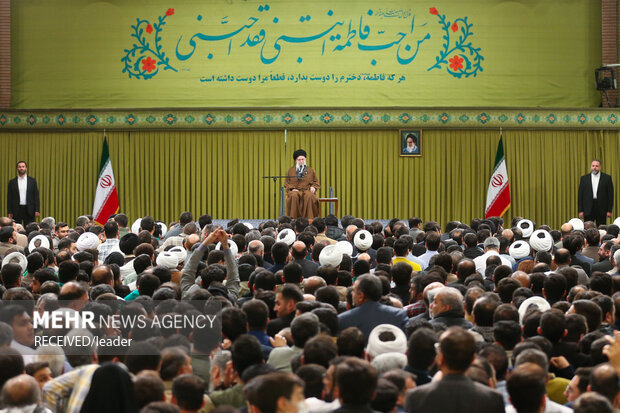 مراسم جشن میلاد حضرت زهرا (سلام‌الله‌علیها) در حضور رهبر معظم انقلاب