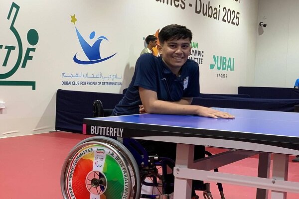 سومین برنز متوالی پاراتنیس روی میز توسط بنیامین‌ وحیدی