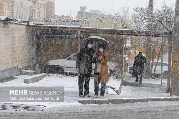شهرکرد، بام ایران سفید پوش شد