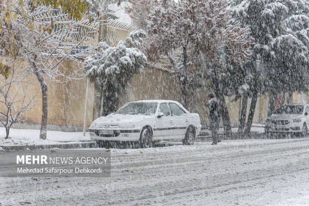 شهرکرد، بام ایران سفید پوش شد