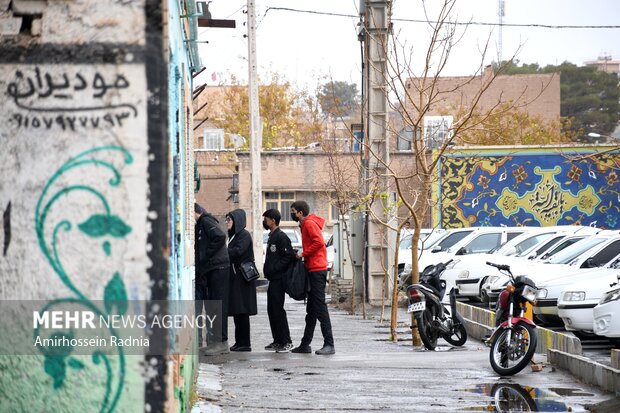 اولین بارش پاییزی باران در بیرجند