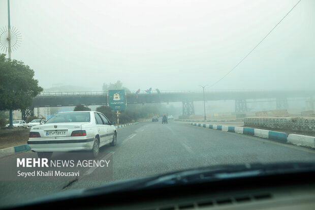 اهواز در مه