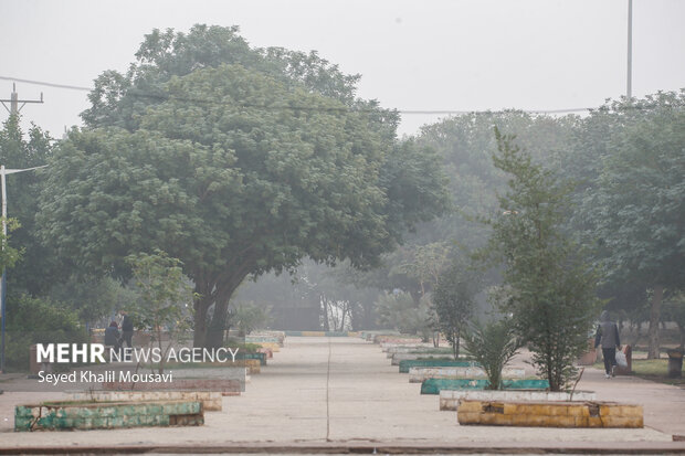 اهواز در مه