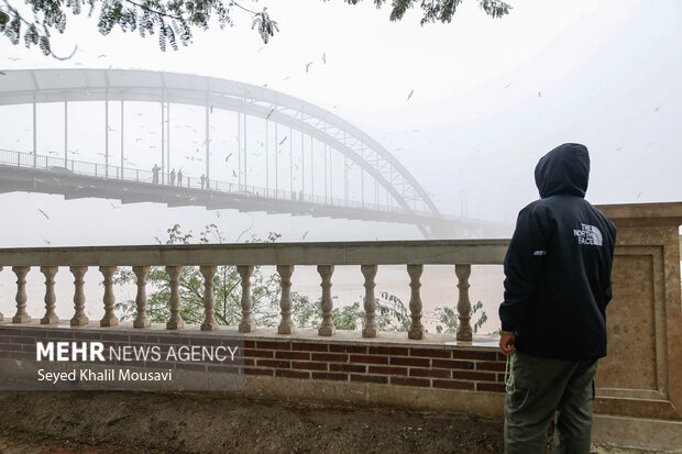 اهواز در مه