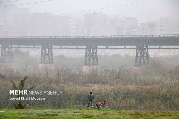 اهواز در مه