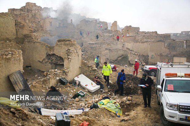 مانور زلزله ۶.۸ ریشتری و سیل در روستای باغچق بجنورد