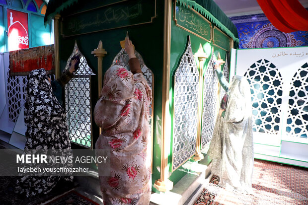 غبارروبی امامزاده زبیده خاتون همدان