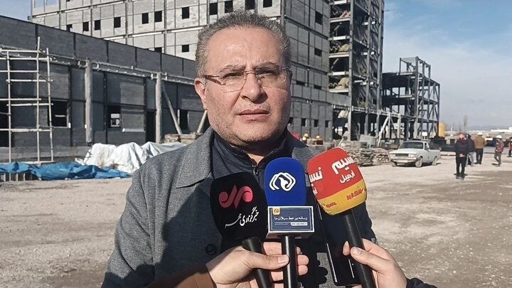 تشریح آخرین وضعیت پروژه بیمارستان ۵۴۰ تخت‌خوابی نجف‌زاده اردبیل