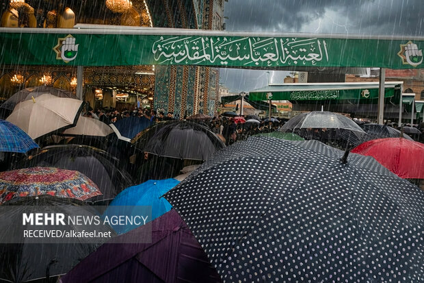 آسمان بارانی کربلا