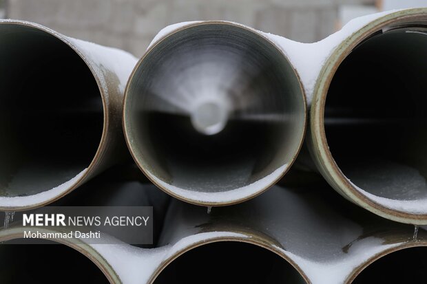 بارش اولین برف پاییزی در اردبیل