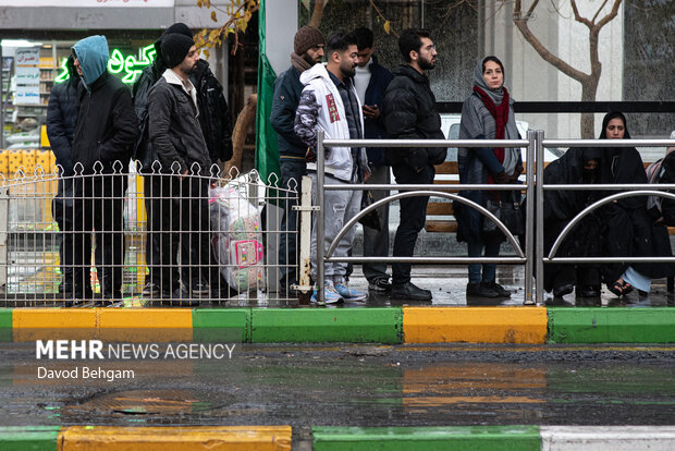 بارش باران در مشهد