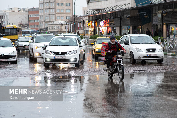 بارش باران در مشهد