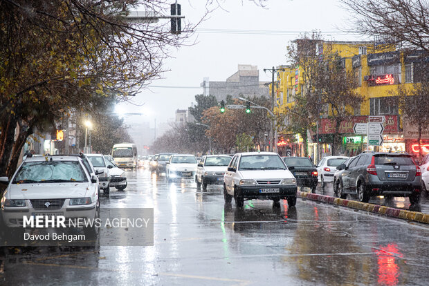 بارش باران در مشهد
