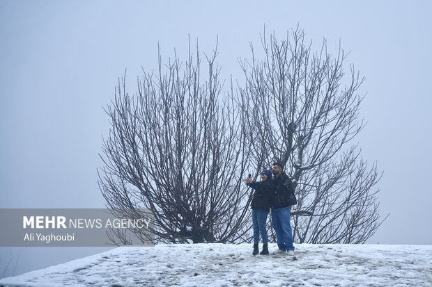 بارش برف پاییزی در ماسوله