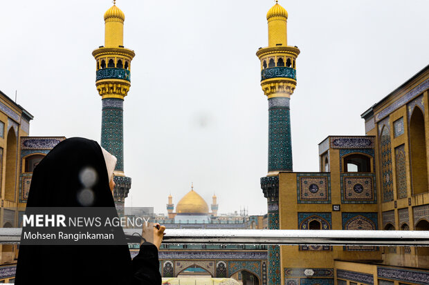 حال و هوای بارانی شهر نجف اشرف