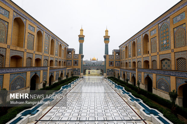 حال و هوای بارانی شهر نجف اشرف