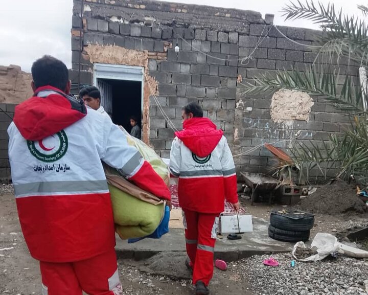 امدادرسانی هلال‌احمر هرمزگان به بیش از ۸۵۰۰ متأثر از بارندگی‌های اخیر