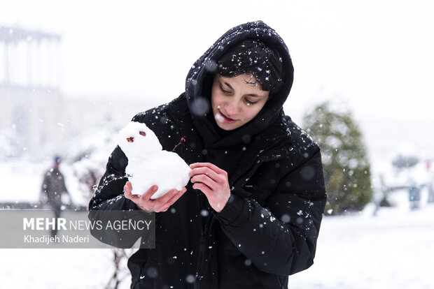 نخستین برف پاییزی در نصف جهان