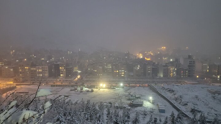 شب برفی مشهد